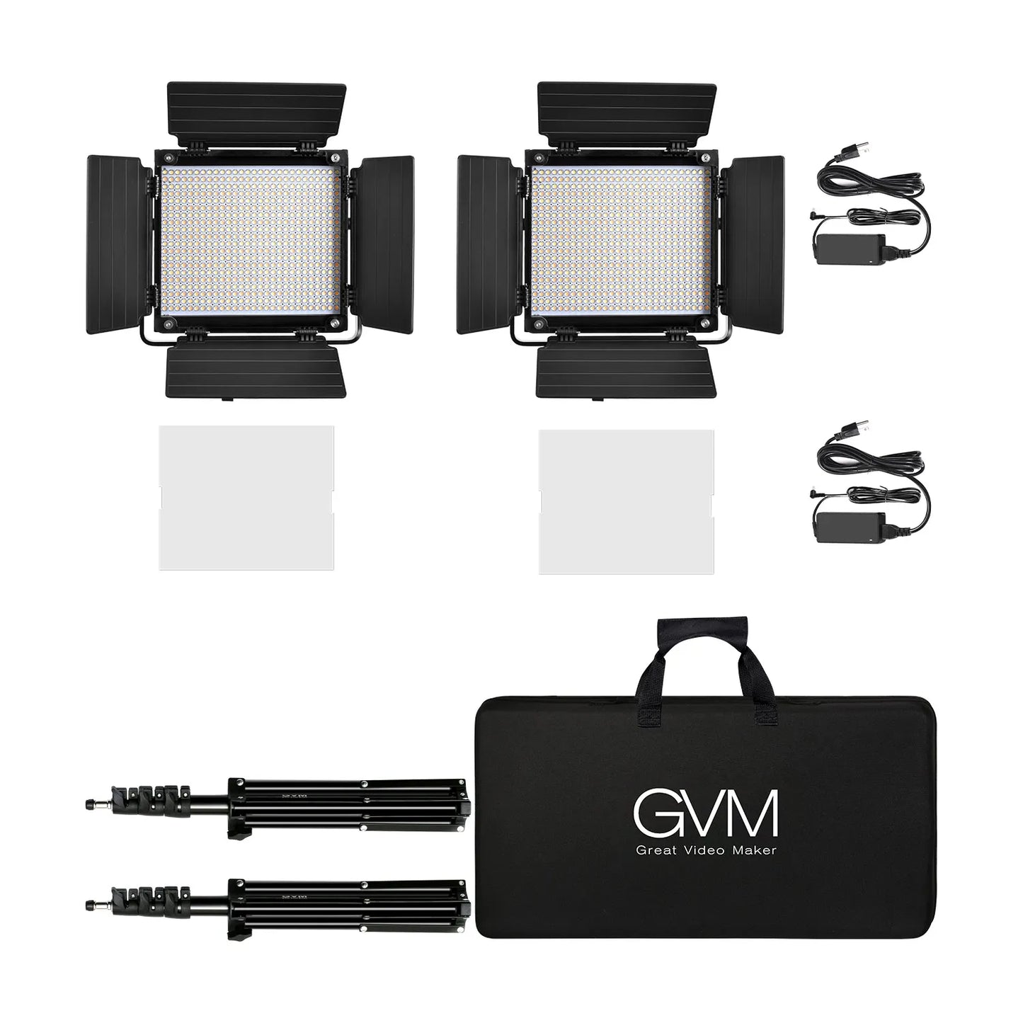 GVM 560AS Set 2x Bicolor 30W Panel LED