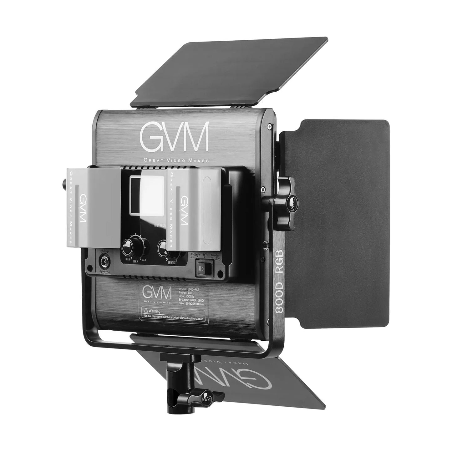 GVM 800D-RGB Kit Luces X2 LED Profesionales