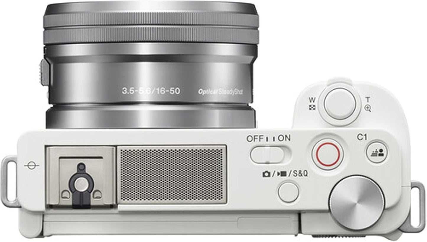 Cámara Sony ZV-E10 con lente de 16-50 mm Edición Blanca