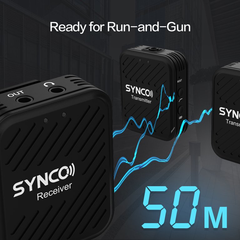 SYNCO G1 (A2) Micrófono Inalámbrico 2TX X 1RX