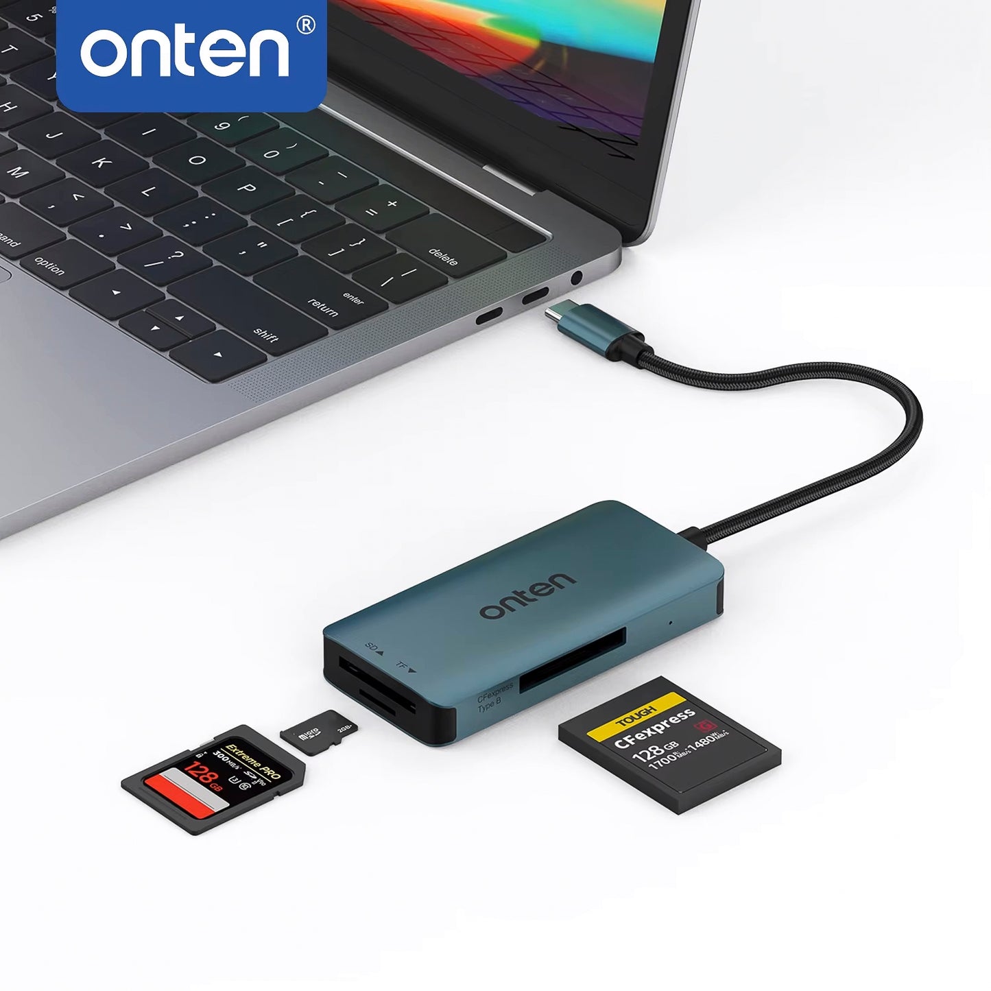 ONTEN-lector de tarjetas tipo C, CFexpress tipo B, SD y TF