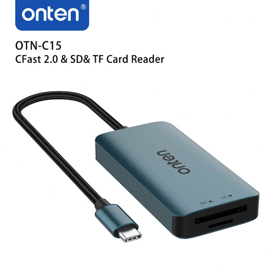 ONTEN-lector de tarjetas tipo C a CFast 2,0, SD, TF