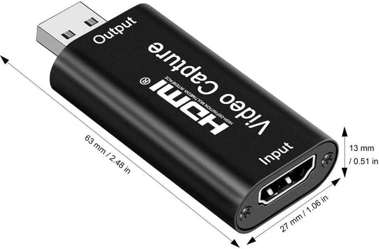 Capturadora HDMI por USB 1080