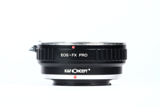 Adaptador Mecánico lentes K&F Concept de EOS EF a Montura FX Fujifilm. Usado.