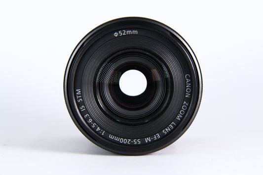 Lente CANON EF-M 55-200mm IS STM F4.5-6.3 Usado