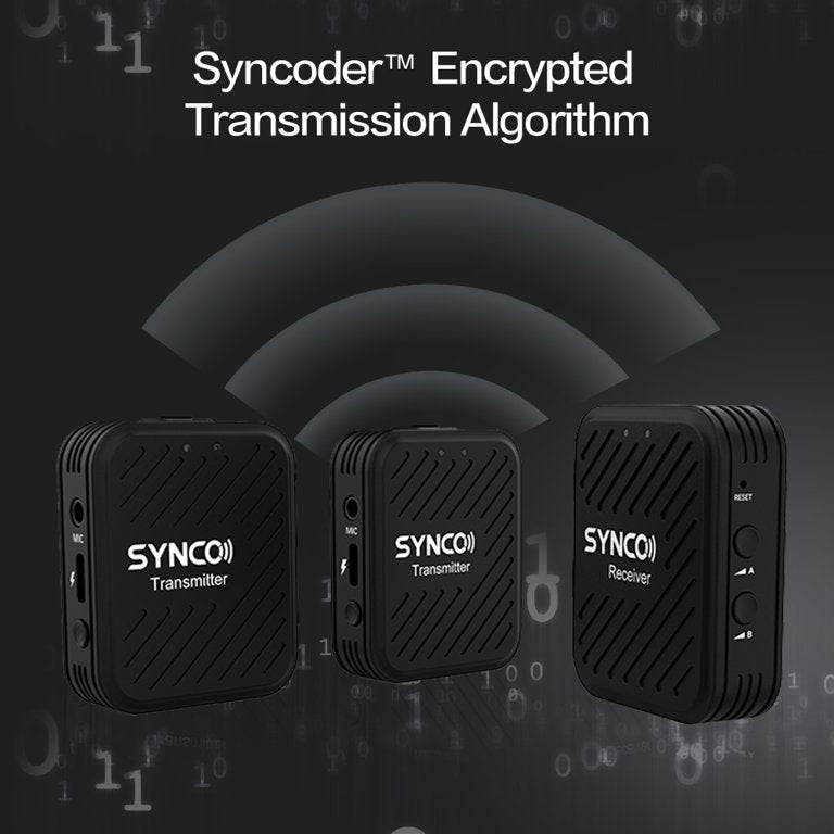 SYNCO G1 (A2) Micrófono Inalámbrico 2TX X 1RX