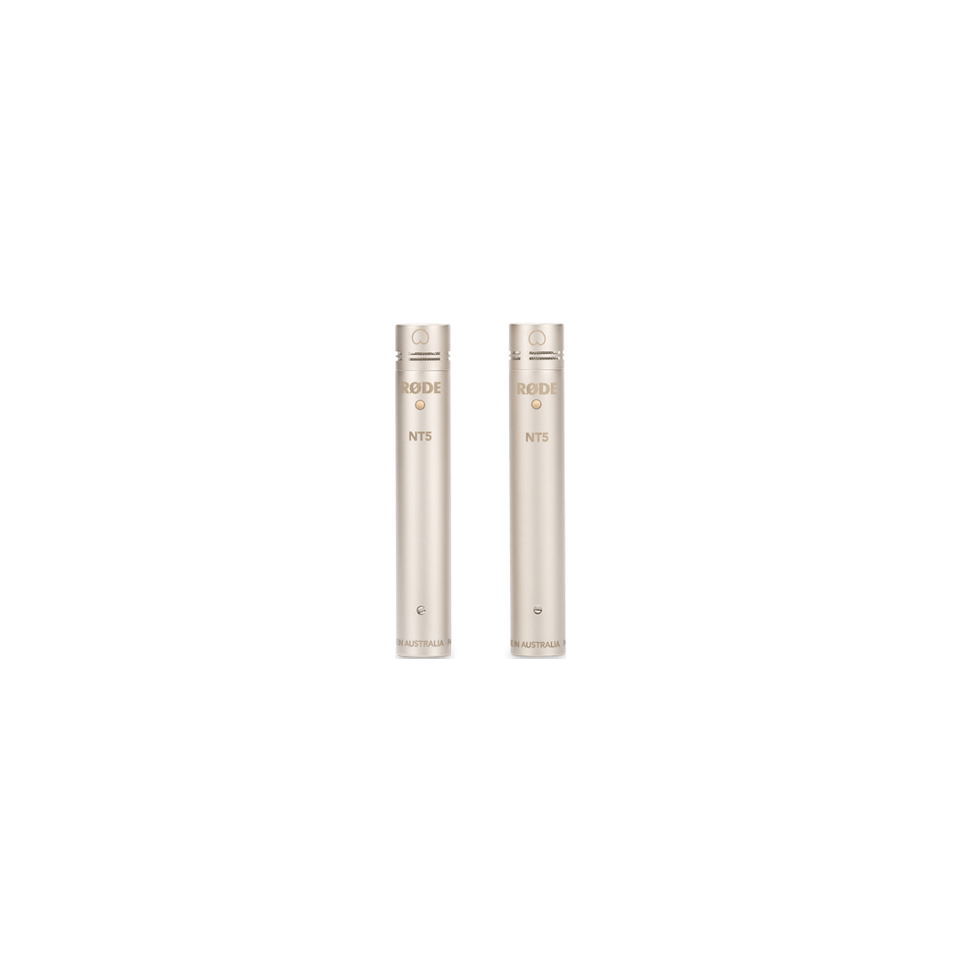 Micrófono de condensador de pequeño diafragma de calidad prémium Rode NT5 (Matched Pair)