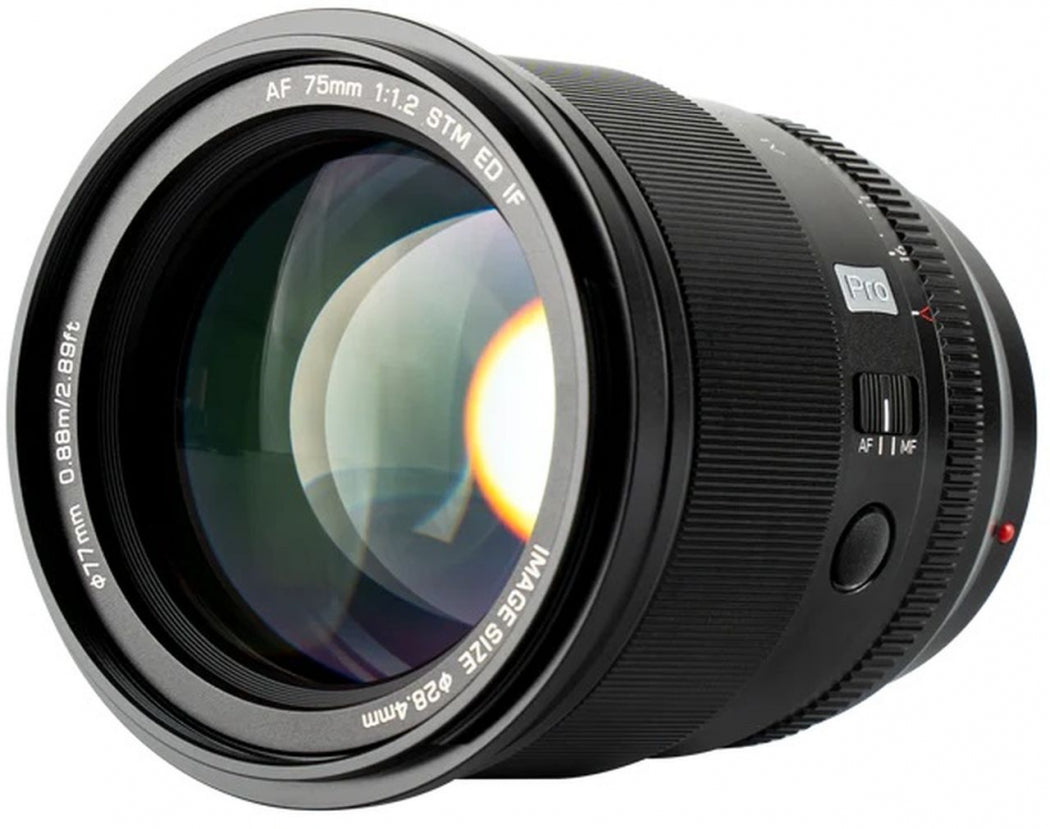 Lente Viltrox 75 MM F1.2 FE E APS-C Para Sony