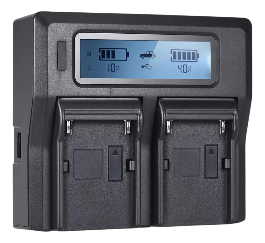 Cargador Dual Carga Rapida Para Bateria EN-EL15 Cámaras Nikon Z8-Z7-Z6-Z5-D850-D750-D610-D500-D7500-D7200