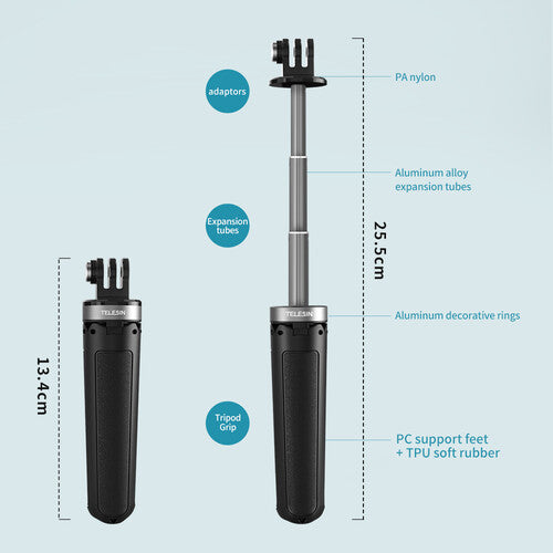 Mini Tripode Selfie Stick  Shorty Telesin Cámara De Acción Gopro