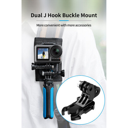 Adaptador DOBLE J HOOK Telesin Para Cámaras De accion Gopro Insta360