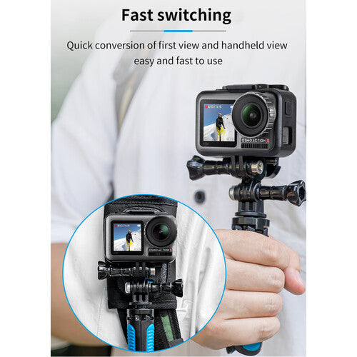 Adaptador DOBLE J HOOK Telesin Para Cámaras De accion Gopro Insta360