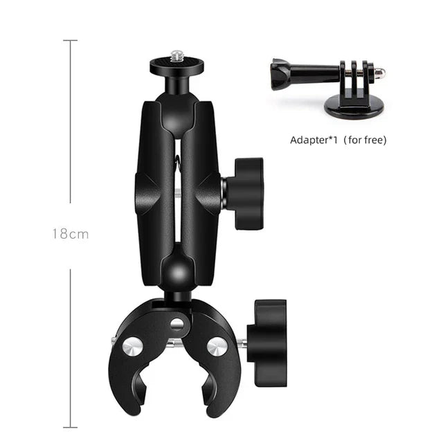 Soporte Tipo Ram 10cm Prensa Fácil Anclaje Cámaras De Acción