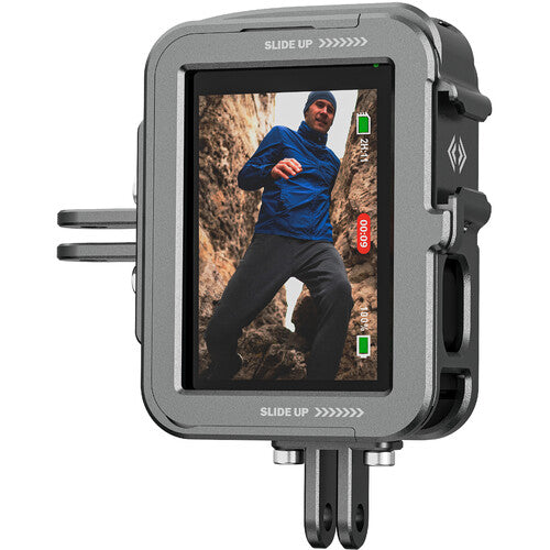 Jaula en Aluminio Para GoPro 12/11/10/9 Telesin Con Marco Vertical