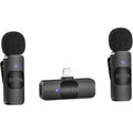 Micrófono Inalámbrico Doble Transmisor Para iPhone iPad Boya BY-V2 Plug Play