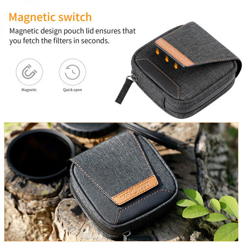 Estuche Para Filtros Circulares 4 Bolsillos K&F Concept