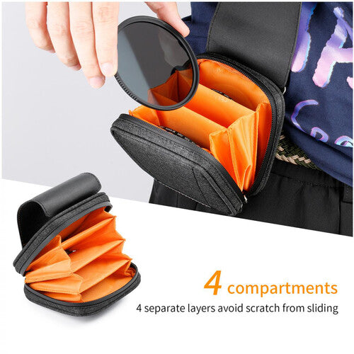 Estuche Para Filtros Circulares 4 Bolsillos K&F Concept