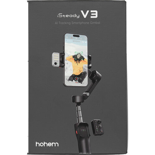 Estabilizador Gimbal Para Smartphone con Rastreador AI - Luz - 3 Ejes Hohem iSteady V3 AI