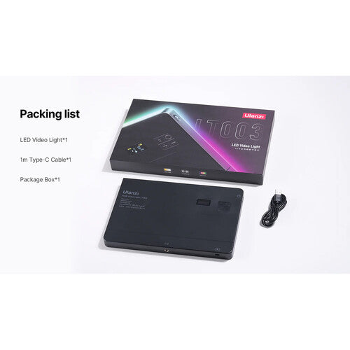 Luz Led Para Video Recargable Multicolor 15W Ulanzi LT-003