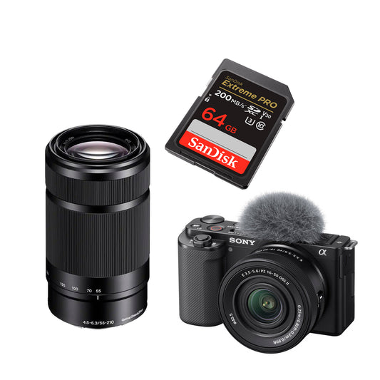 Cámara Sony ZV-E10 con lente de 16-50 mm COMBO