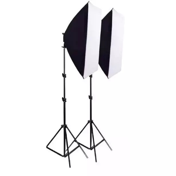 Kit De Iluminacion  X2 Softbox 50x70 Tripode Socket