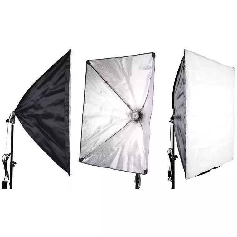 Kit De Iluminacion  X2 Softbox 50x70 Tripode Socket
