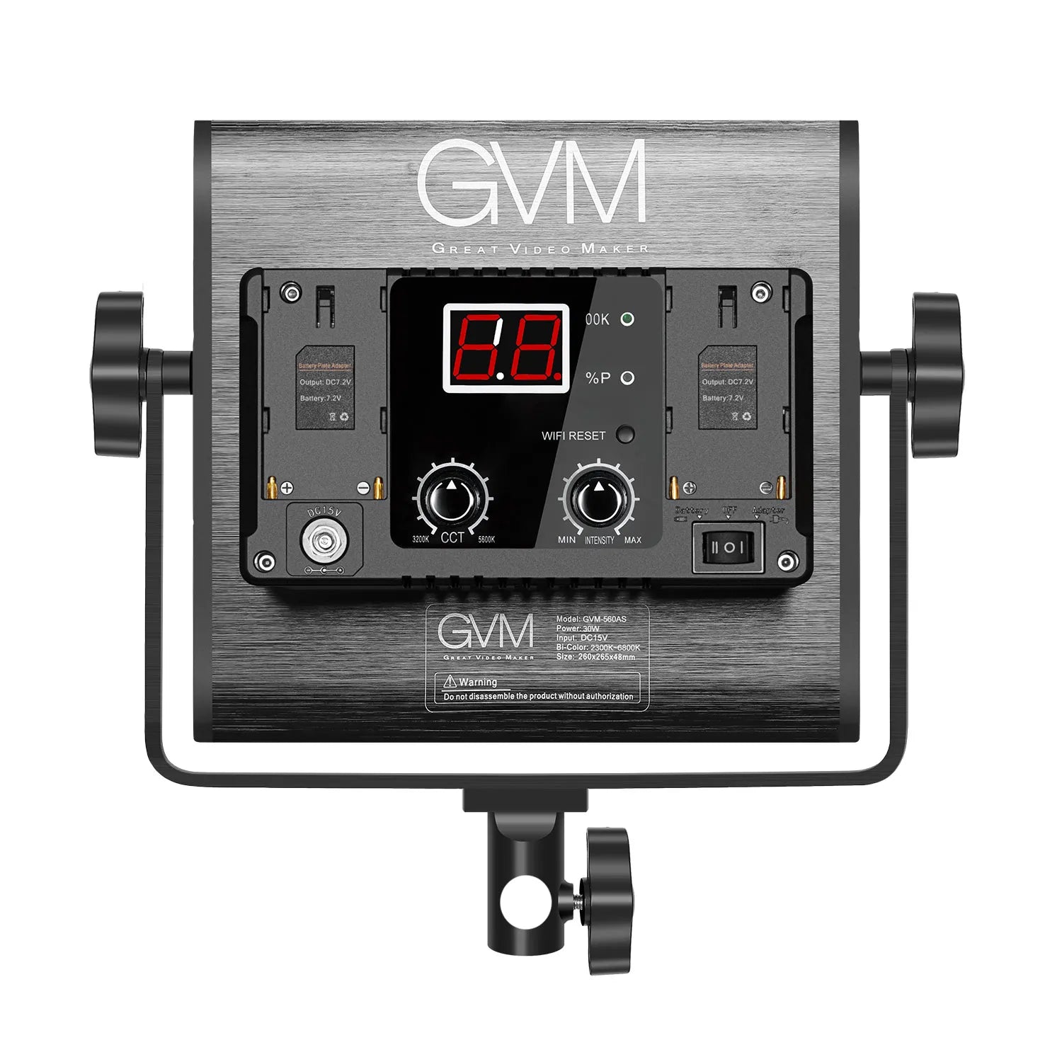 GVM 560AS Set 2x Bicolor 30W Panel LED