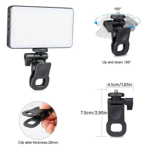 Kit Para Celular Panel Rgb + Clip Para Filtro+ Filtro CPL 52mm