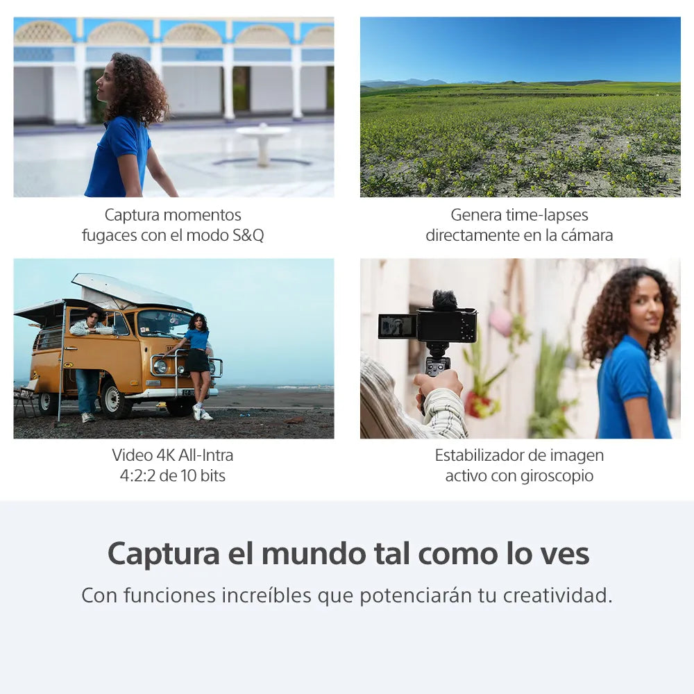 Cámara Profesional SONY ZV-E10 II LENTE 16-50mm F3.5-5.6 OSS II.