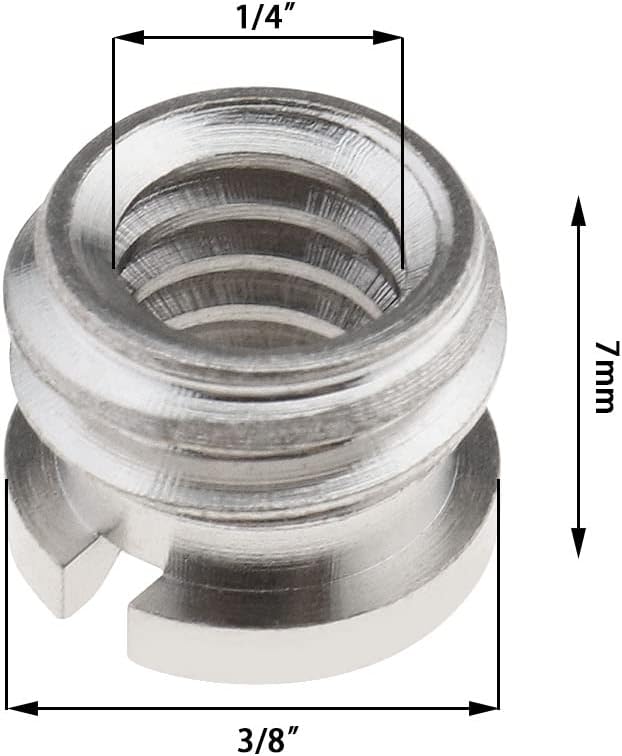 Adaptador De Rosca Tornillo De 1/4 A 3/8 Tripode Cabeza