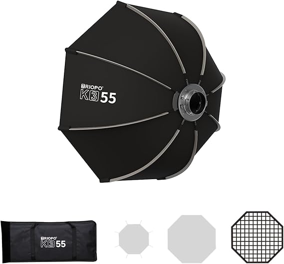 Softbox Octabox Para Montura Bowens Armado Rapido Triopo K3