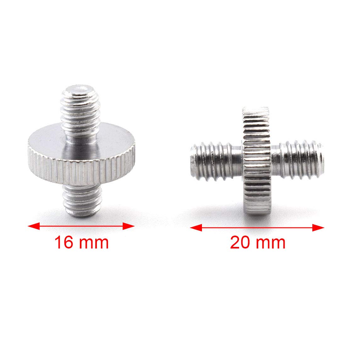 Tornillo Adaptador De Montaje 1/4 Macho A 1/4 Macho