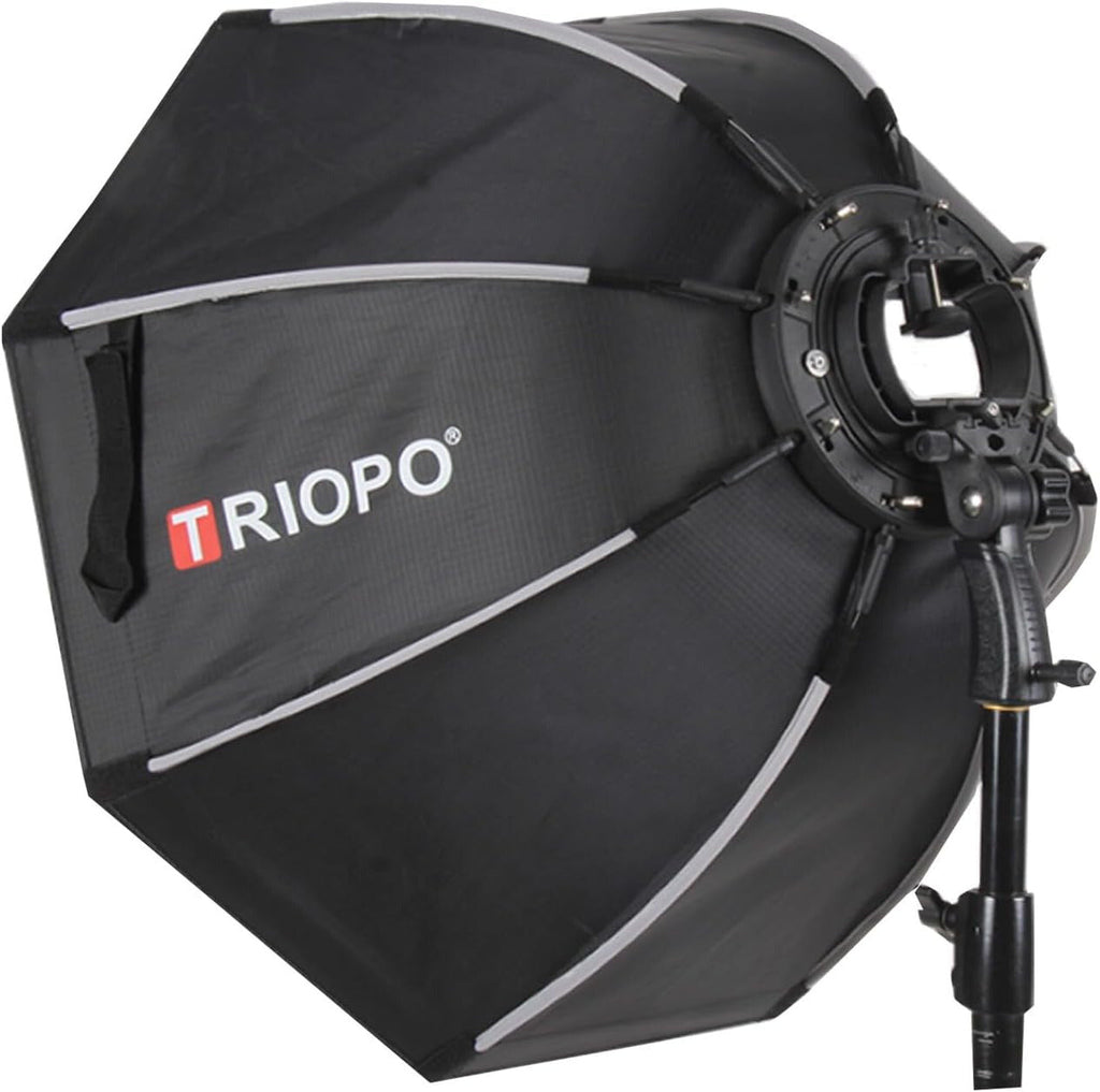 Softbox Octabox Triopo Para Flash 45cm Con Mango Y Grid / Panal