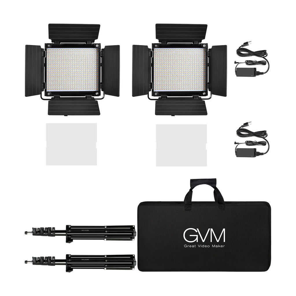 GVM 560AS Set 2x Bicolor 30W Panel LED