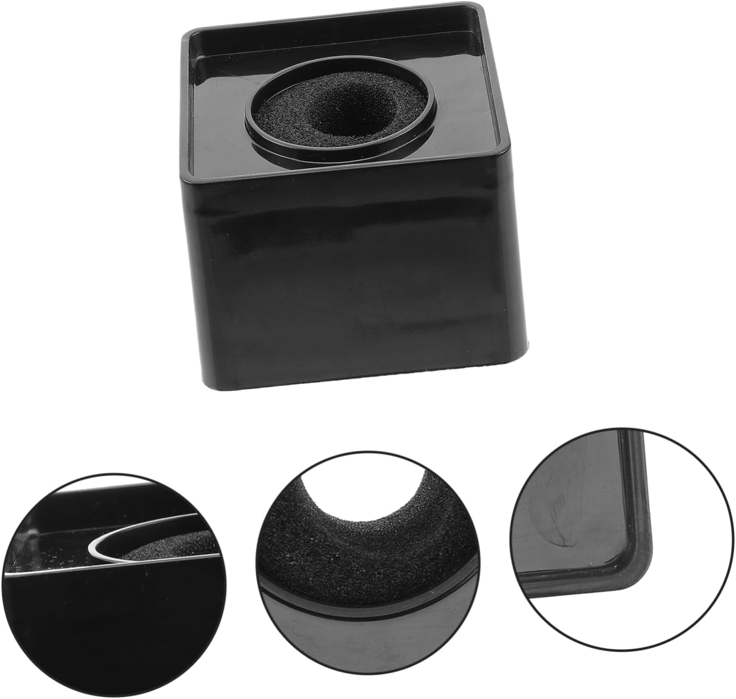 Cubo Microfono Porta Logo Cubo Microfono Negro