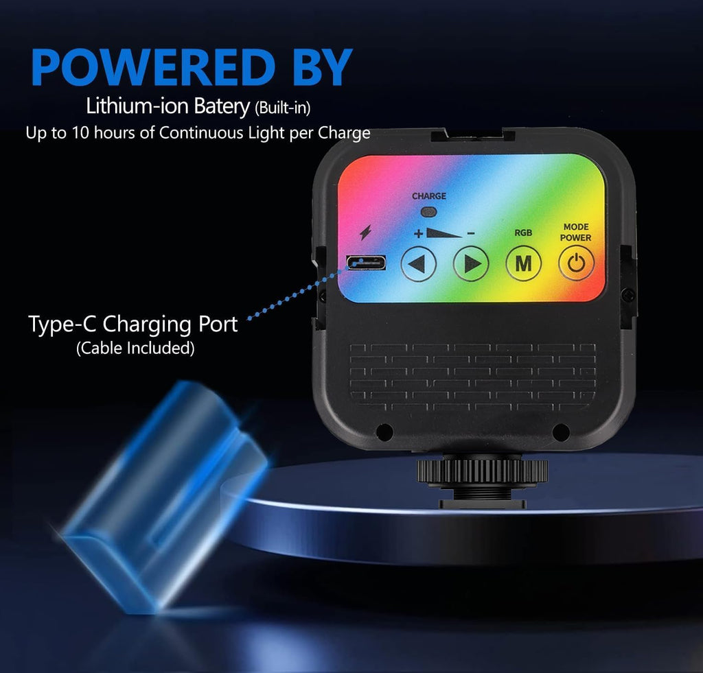 Panel Luz Led Rgb Multicolor Portátil Recargable