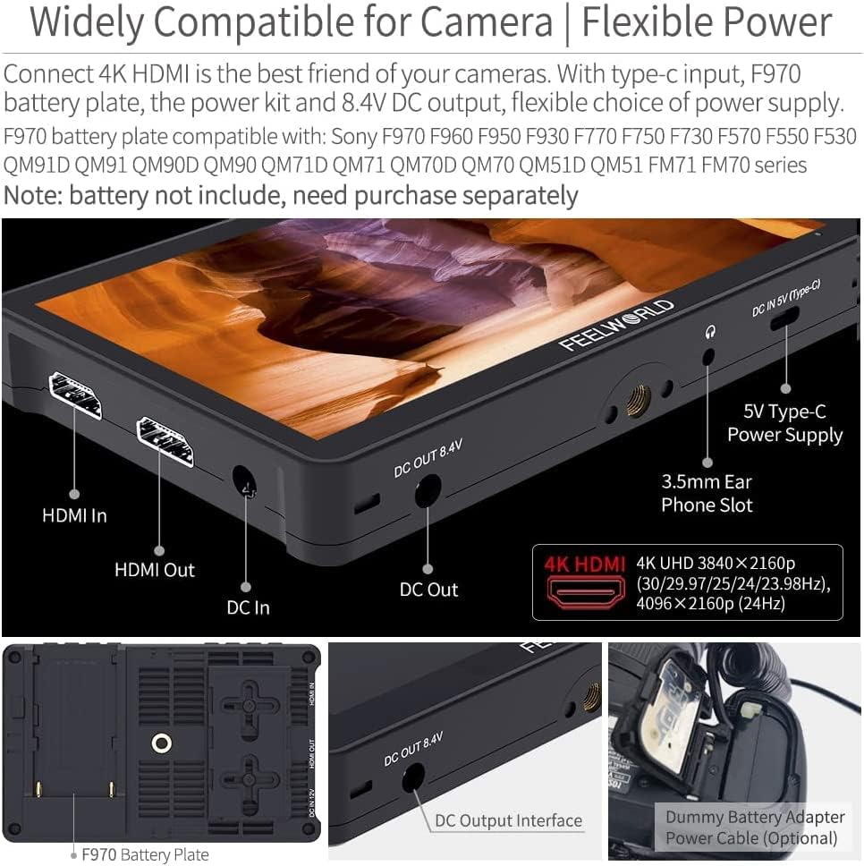 Monitor Para Camaras Feelworld F5 Pro V4