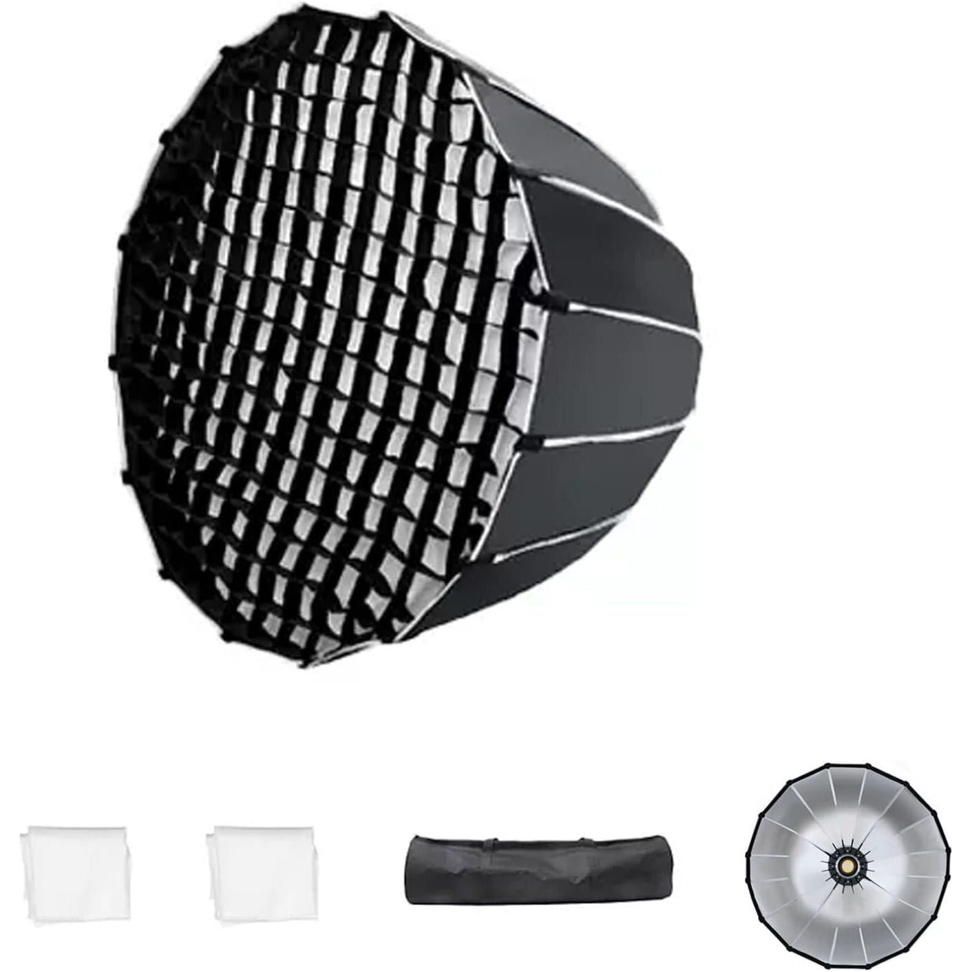 Softbox Dome Light Montura Bowens Con Grid Triopo KP290