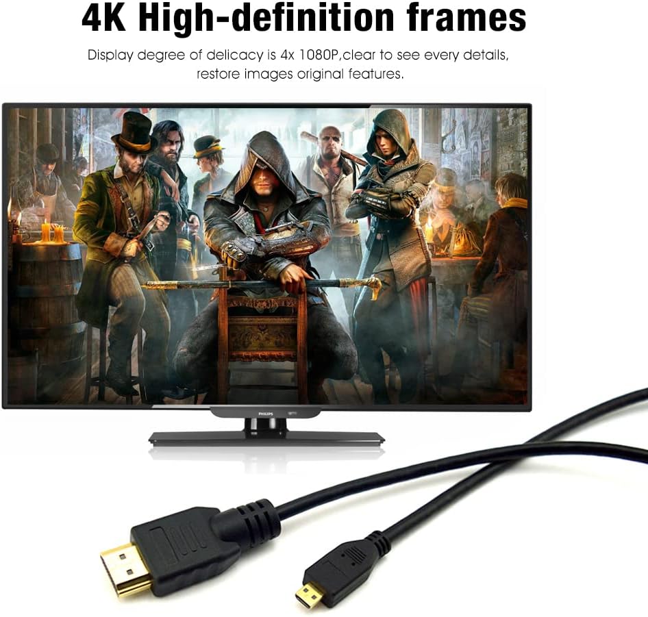 Cable Hdmi A Micro Hdmi De 1,5 M Gopro Camaras De Accion