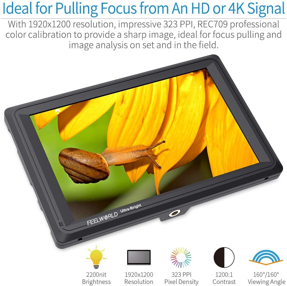 Monitor Para Camaras Ultra Brillo Entra Sdi Feelworld Fw279s