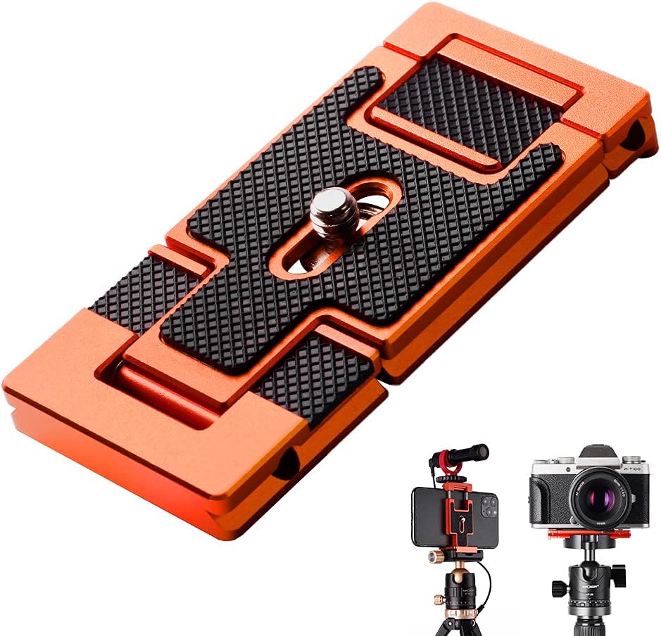 Placa Liberación 2 En 1 Para Celular / Camara en Aluminio K&F Concept