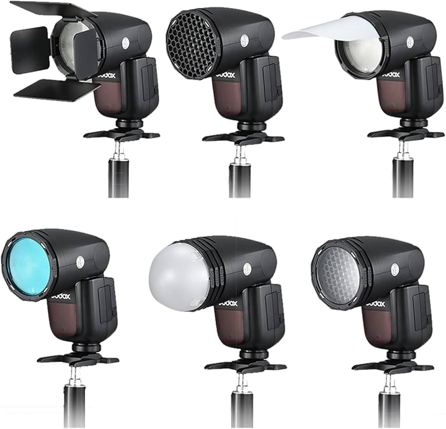Kit De Accesorios Para Flash Redondos De Fotografia