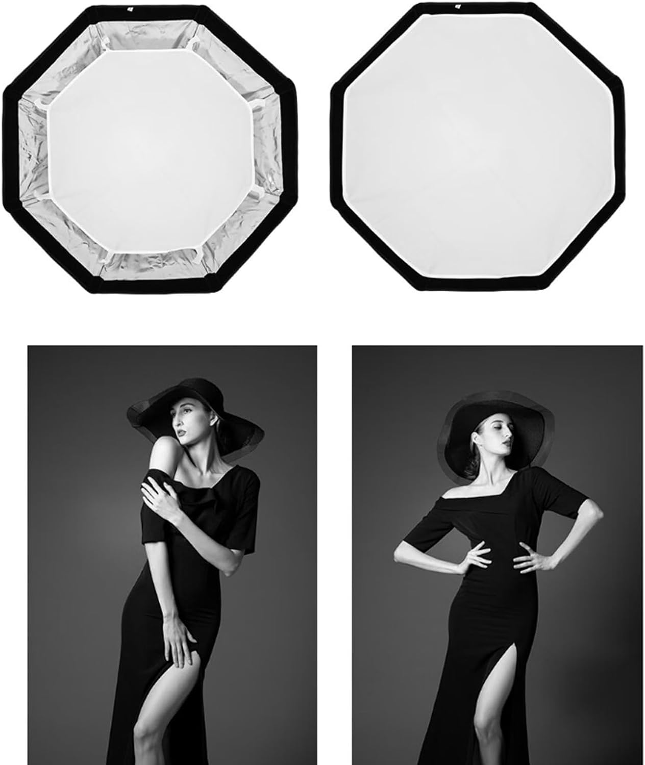 Softbox Octabox Triopo Para Flash 45cm Con Mango Y Grid / Panal