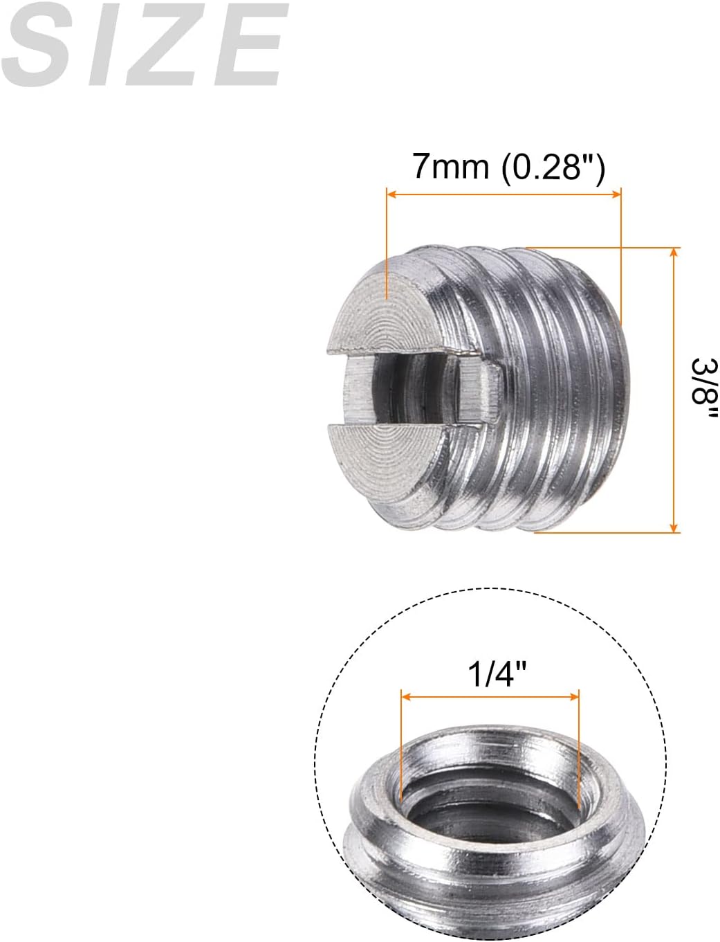 Adaptador Convertidor De Tornillo 1/4 A 3/8 Pulgada Tripode
