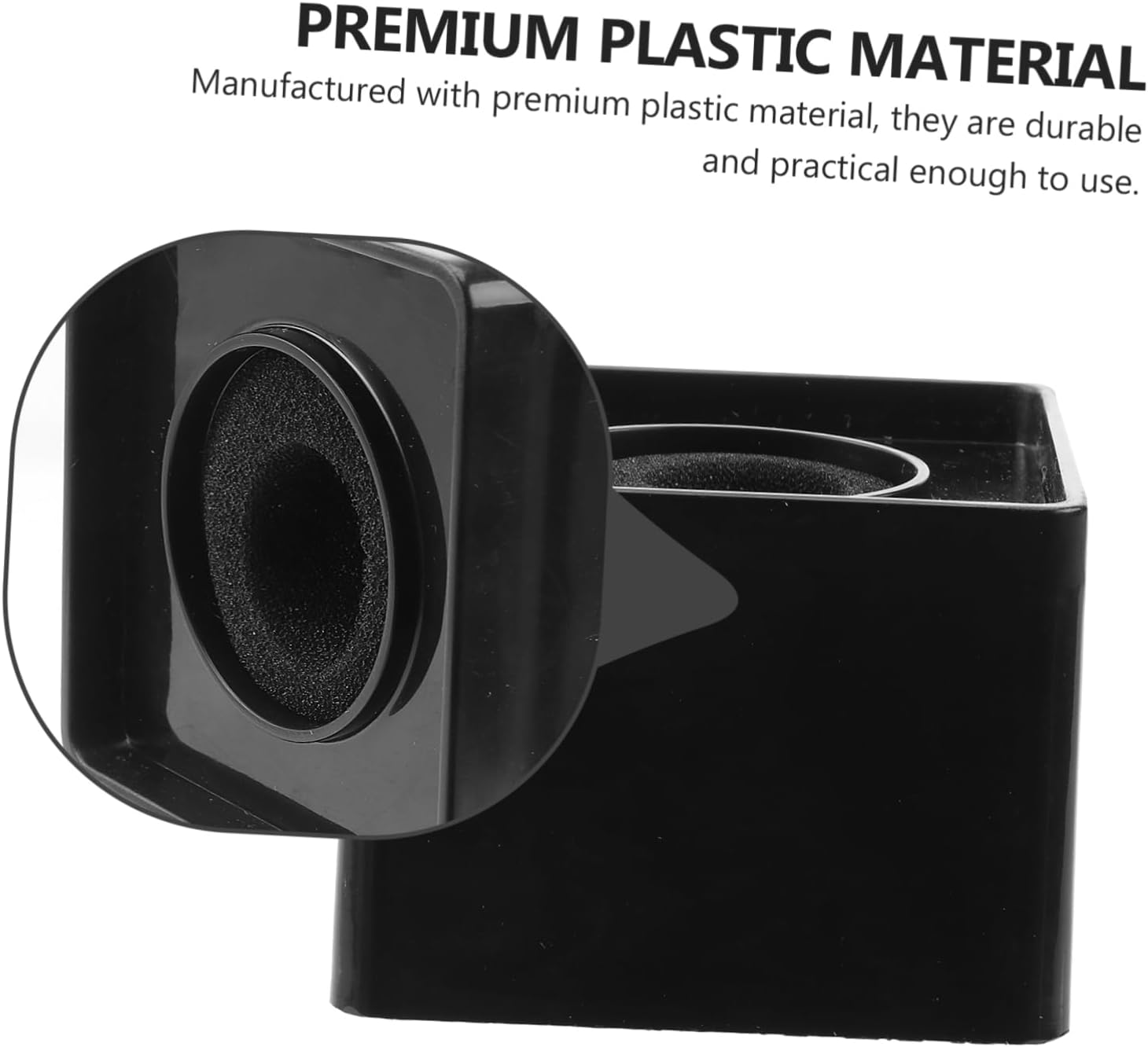 Cubo Microfono Porta Logo Cubo Microfono Negro