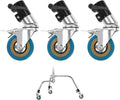 Ruedas Dolly 8cm Para Tripodes C- Stand Con Freno