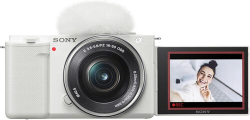 Cámara Sony ZV-E10 con lente de 16-50 mm Edición Blanca