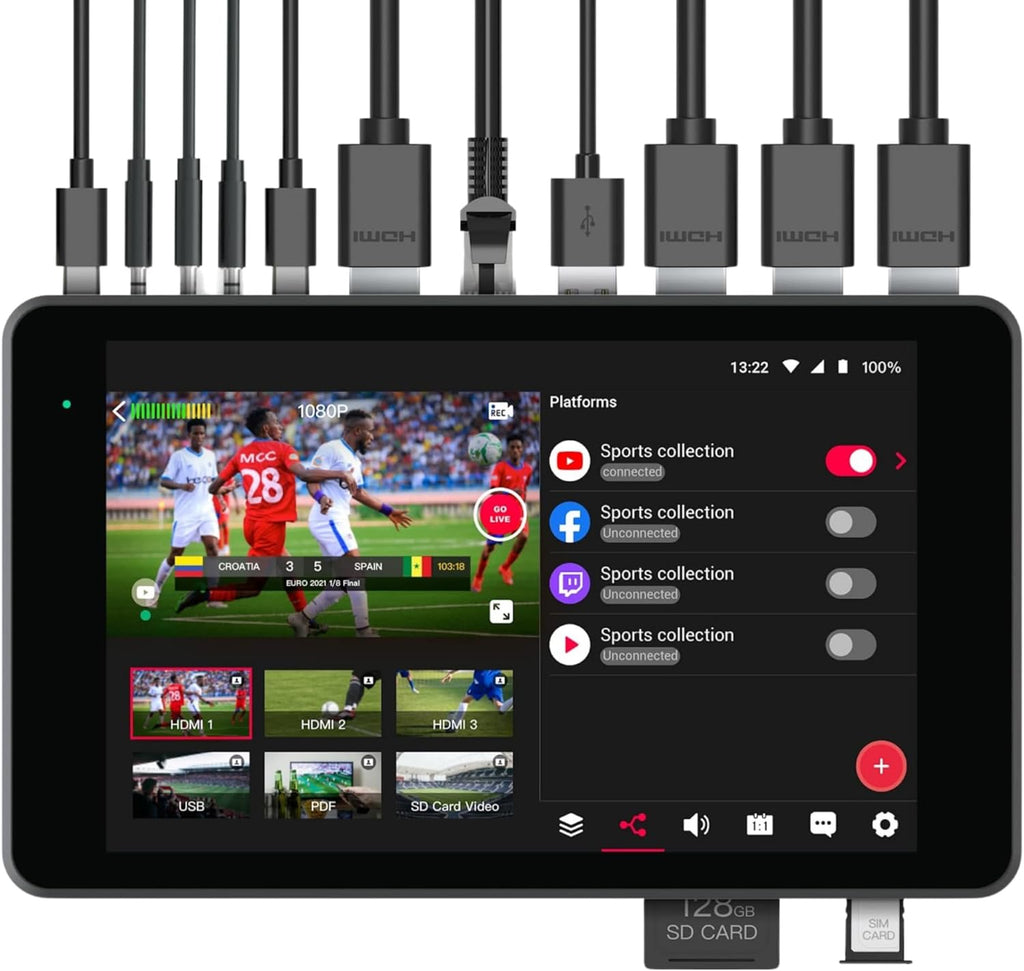 Switcher Yolobox Pro Para Transmisión En Vivo Multicámara