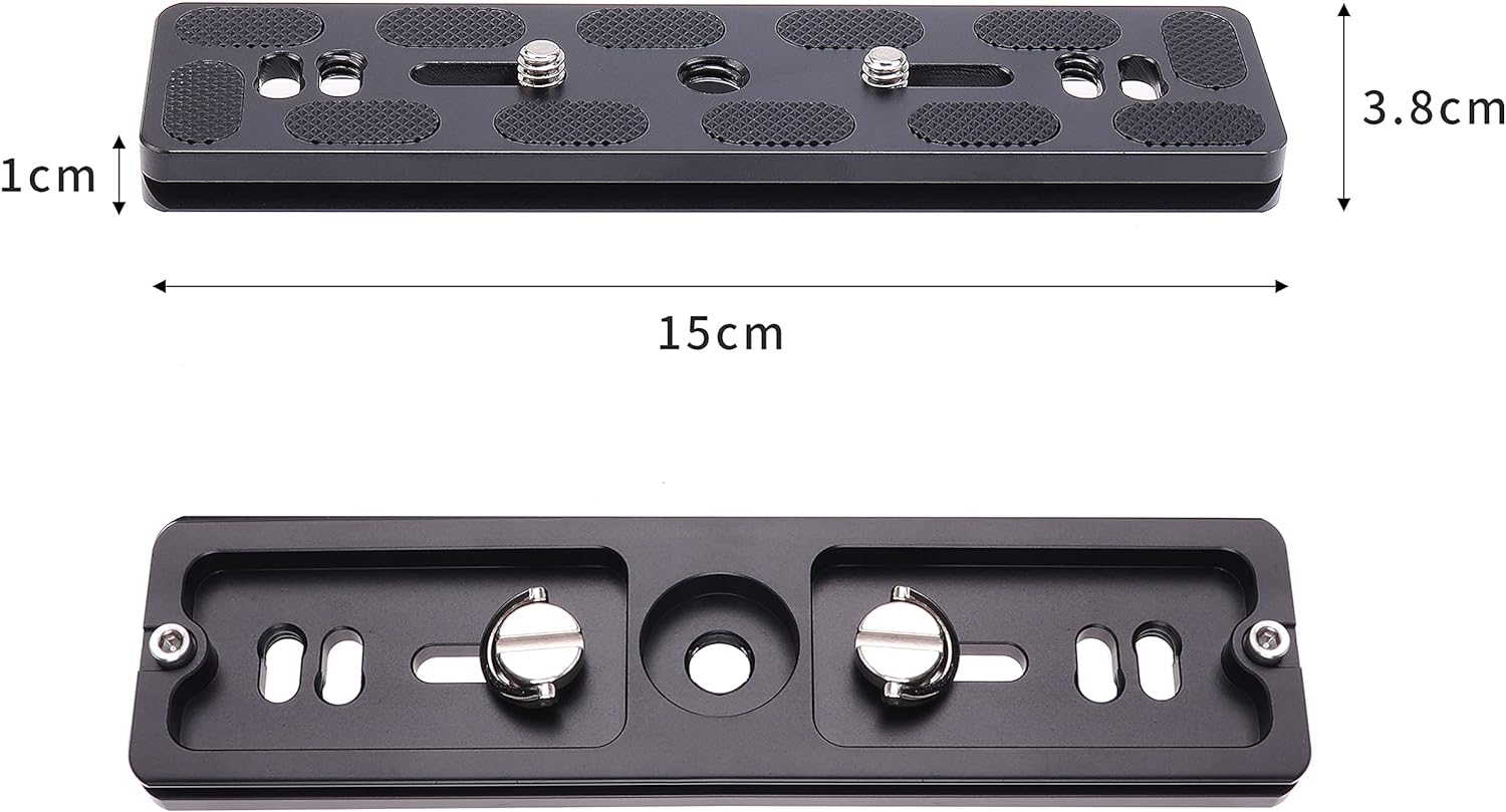 Placa Liberación Rápida Universal En Aluminio Para Montaje En Tripode Estabilizador