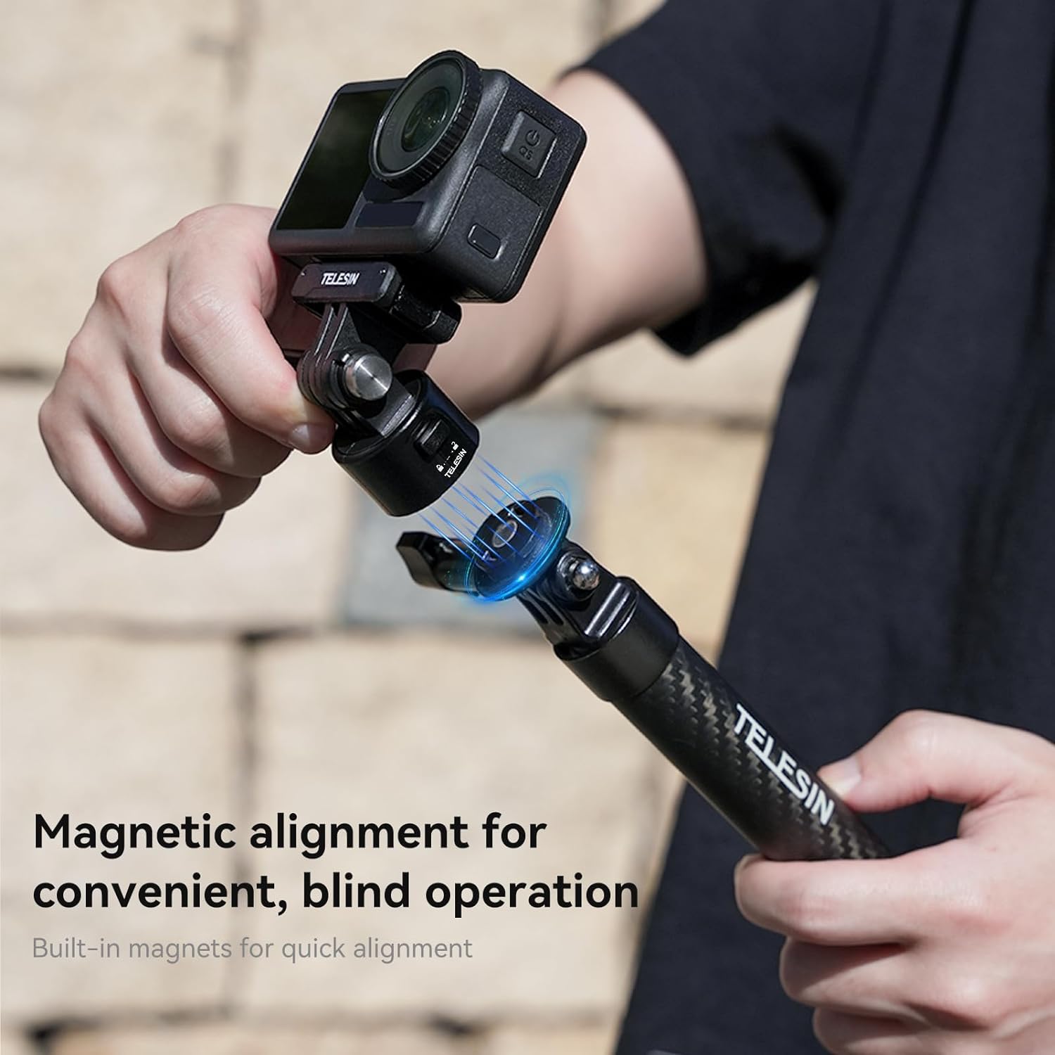 Adaptador Magnético Liberación Rápida Telesin Gopro Insta360